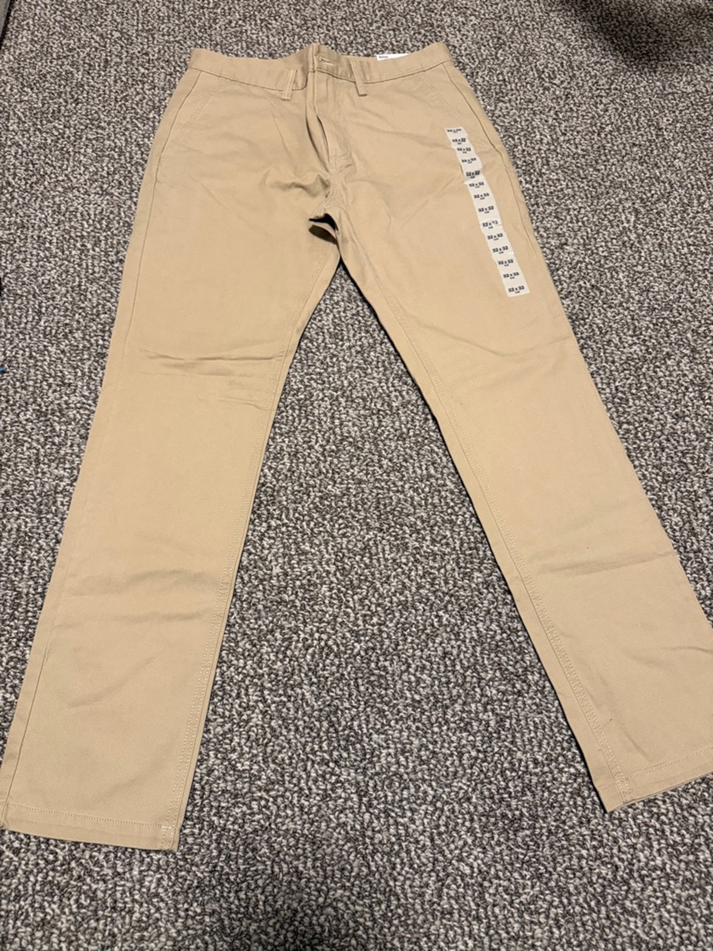 Old Navy Straight Fit Chinos in Light Khaki